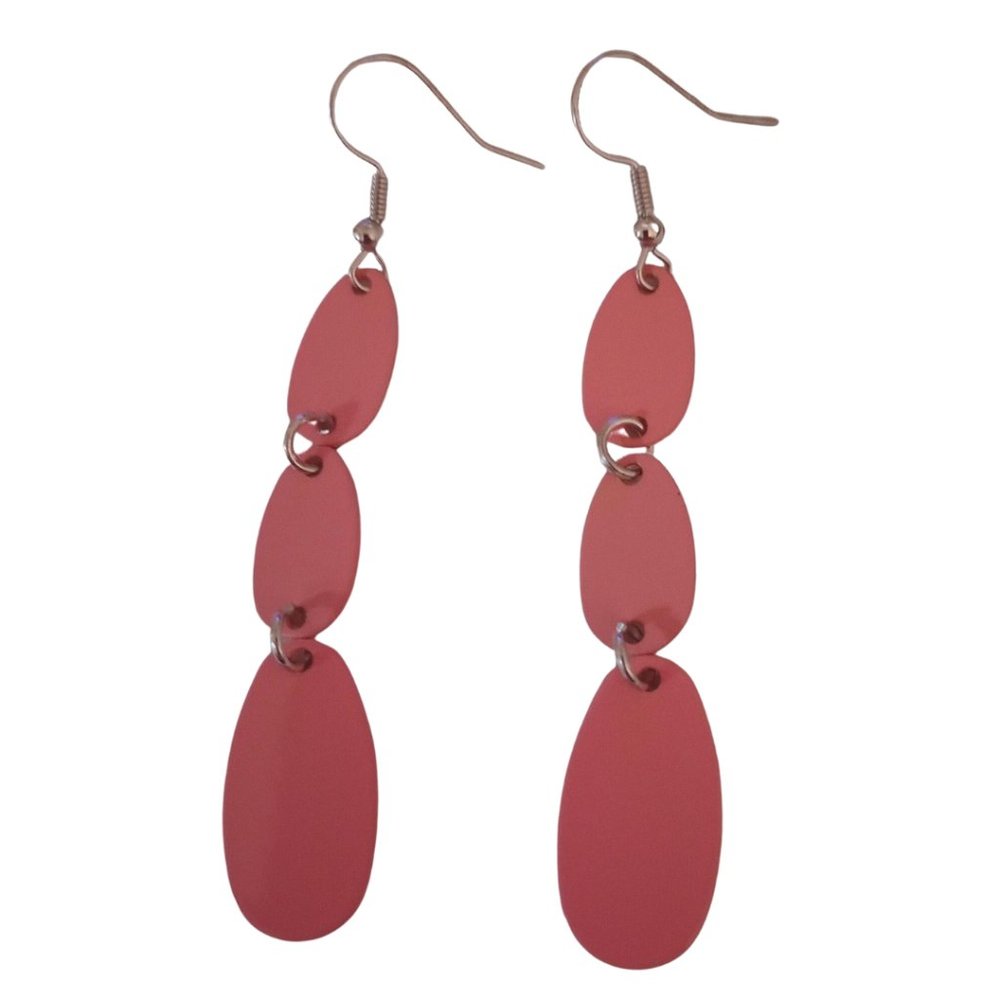Peach Drop Earrings